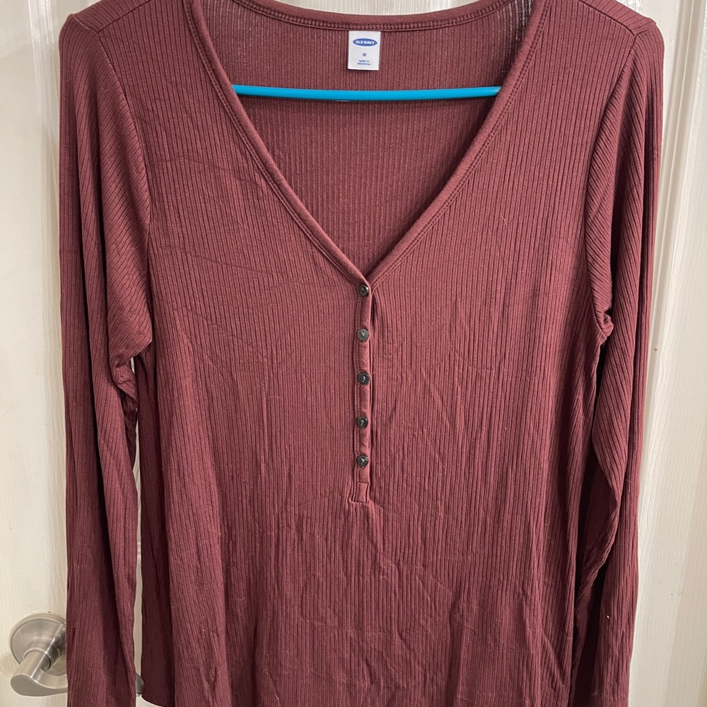 Old Navy Long Sleeve Ribbed T-Shirt